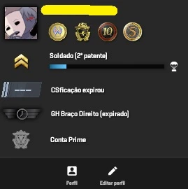 Conta CS2 - Com 4 Medalhas e Prime - Counter Strike