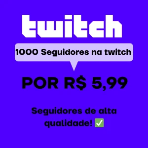 🚀(Promoção De Natal) 1000 Seguidores Na Twitch! 🚀 - Redes Sociais