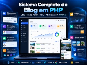 🚀 Sistema de Blog Profissional em PHP para Google AdSense🔥 - Sites, Lojas e Sistemas Prontos Sites e Scripts