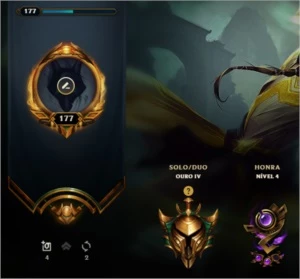 Conta gold 4 - League of Legends LOL