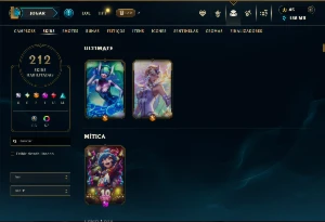 Conta Unranked com TODOS os Champs e 212 Skins (ADC / SUP) - League of Legends LOL