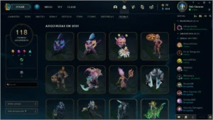 Conta Riot LOL+VALORANT 350+ skins - League of Legends