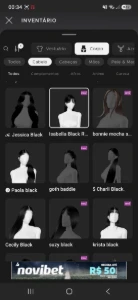 Conta feminino de imvu