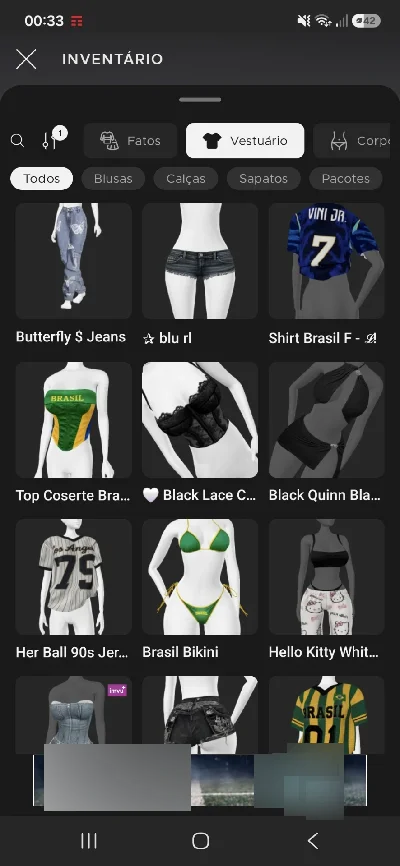 Conta feminino de imvu