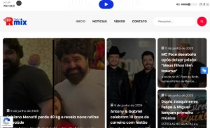 Site para Web Rádio 100% Editável - Sites, Lojas e Sistemas Prontos Sites e Scripts