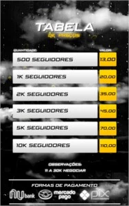 Seguidores Instagram - Redes Sociais