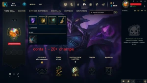 Conta LOL LVL30-40 (Gold/Plat) 11 unidades - League of Legends