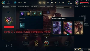 Conta LOL LVL30-40 (Gold/Plat) 11 unidades - League of Legends