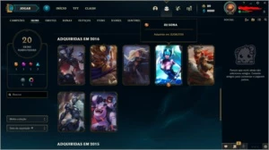 DJ SONA + CONTA UNRANKED - League of Legends LOL