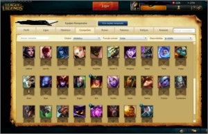 Conta League of Legends Ouro5 com 50 champs LOL