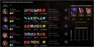 Conta Lol platina 4 na season passada - League of Legends
