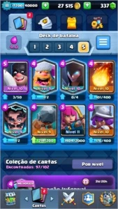 conta clash Royale nvl 11 +4000 troféus 337 gemas