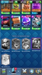 conta clash Royale nvl 11 +4000 troféus 337 gemas