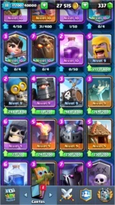 conta clash Royale nvl 11 +4000 troféus 337 gemas