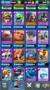 conta clash Royale nvl 11 +4000 troféus 337 gemas