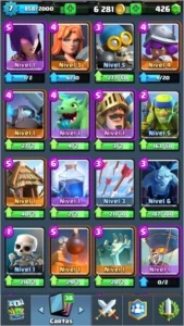 CONTA CLASH ROYALE NV 7 COM 2 LENDÁRIAS