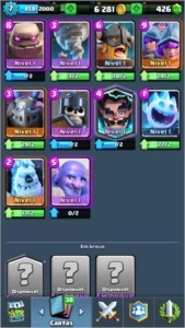 CONTA CLASH ROYALE NV 7 COM 2 LENDÁRIAS