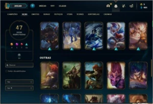 Conta prata 1 com 100 champs e 47 skins ( MONO JG ) - League of Legends LOL