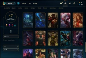 Conta prata 1 com 100 champs e 47 skins ( MONO JG ) - League of Legends LOL