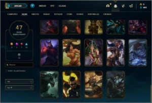 Conta prata 1 com 100 champs e 47 skins ( MONO JG ) - League of Legends LOL