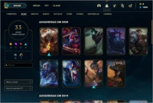CONTA DE LOL GOLD / LEVEL 113 VÁRIAS SKINS BOAS - League of Legends