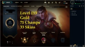 CONTA DE LOL GOLD / LEVEL 113 VÁRIAS SKINS BOAS - League of Legends