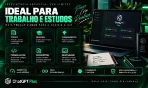 ChatGPT Plus 5.6 | GPT-5.6 | Chat GPT Premium | IA Pro |30D - Inteligência Artificial