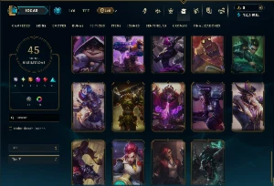 Prata 4 com 130 Champs e 45 Skins ( MONO JG ) - League of Legends LOL