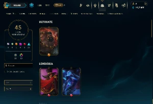 Prata 4 com 130 Champs e 45 Skins ( MONO JG ) - League of Legends LOL