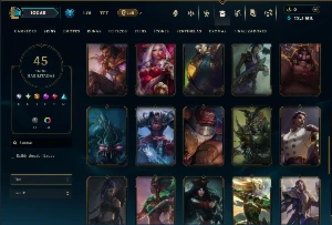 Prata 4 com 130 Champs e 45 Skins ( MONO JG ) - League of Legends LOL