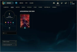 conta gold 1 - League of Legends LOL