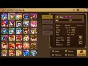 CONTA SUMMONERS WAR
