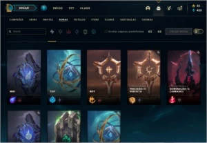 Conta League of Legends Unranked level44+4 skins habilitadas LOL
