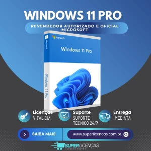 Licença Windows 11 Pro - Softwares e Licenças
