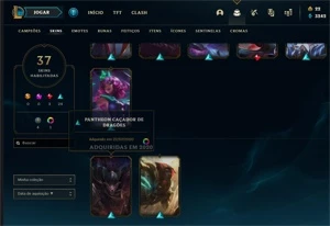 CONTA DE LOL OURO 1 EX - PLAT 4 - League of Legends