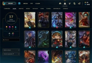 CONTA DE LOL OURO 1 EX - PLAT 4 - League of Legends