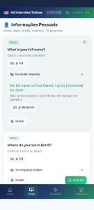[APP]Entrevista do Visto H-2 Treino para objetivo - Outros