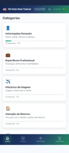 [APP]Entrevista do Visto H-2 Treino para objetivo - Outros