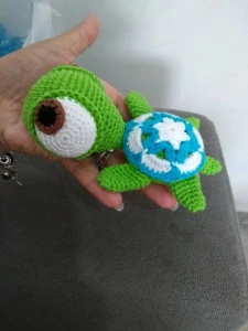 Mini Tartaruga Amigurumi - Artesanato e Personalizados
