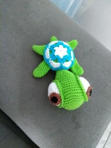 Mini Tartaruga Amigurumi - Artesanato e Personalizados