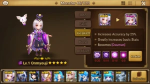 Reroll Summoners War lvl10 com Onmyouji Dark - Douman