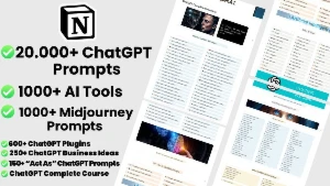ChatGPT All-In-One Pacote Completo: Mais de 20.000 Prompt