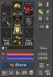 Paladin [level 124] + Druid [level 56] + Itens ---- ASTERA - Tibia