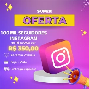 100k Seguidores Instagram - Redes Sociais