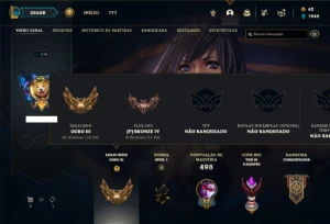 Conta ouro 3 com 135 Champs e 145 Skins + 1 Rara (MAIN ADC) - League of Legends LOL