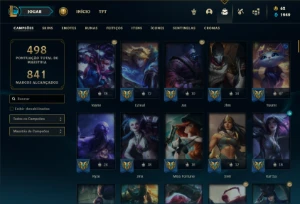 Conta ouro 3 com 135 Champs e 145 Skins + 1 Rara (MAIN ADC) - League of Legends LOL