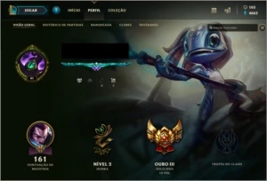 Conta League Of Legends Ouro 3 LOL