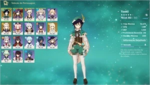 ✅ Conta Genshin Impact Venti+Mona+Albedo+Tumulo do lobo ✅