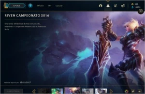 Conta main Lee Sin ouro 2 com borda de platina, 113 skins - League of Legends LOL