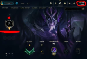 conta smurf upada a mão master 2 temporadas - League of Legends LOL
